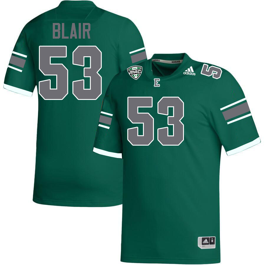 #53 Messiah Blair Eastern Michigan Jersey,Eastern Michigan University Eagles Football Jersey-Green